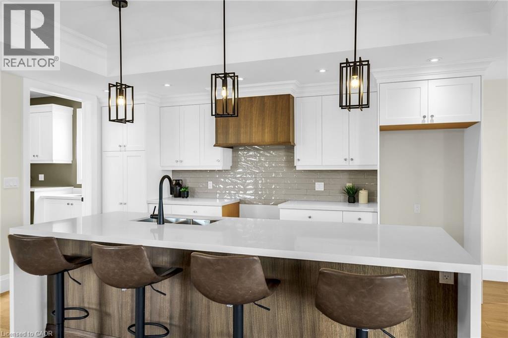 Photo from Cayuga Dedrick Model - Photo for illustration purposes only - 92 Craddock Boulevard, Jarvis, ON - Indoor Photo Showing Kitchen With Upgraded Kitchen