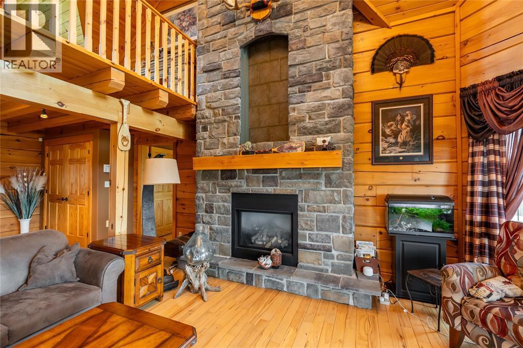 2507 Bickford Line, St Clair, ON - Indoor Photo Showing Living Room With Fireplace