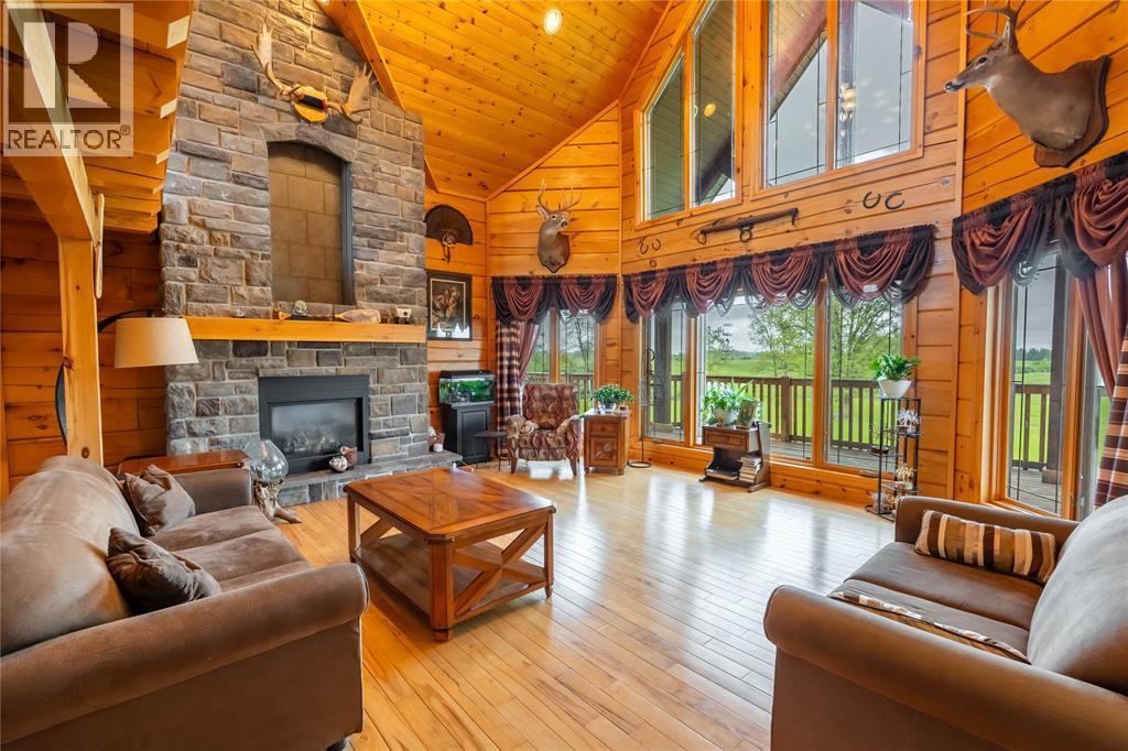 2507 Bickford Line, St Clair, ON - Indoor Photo Showing Living Room With Fireplace