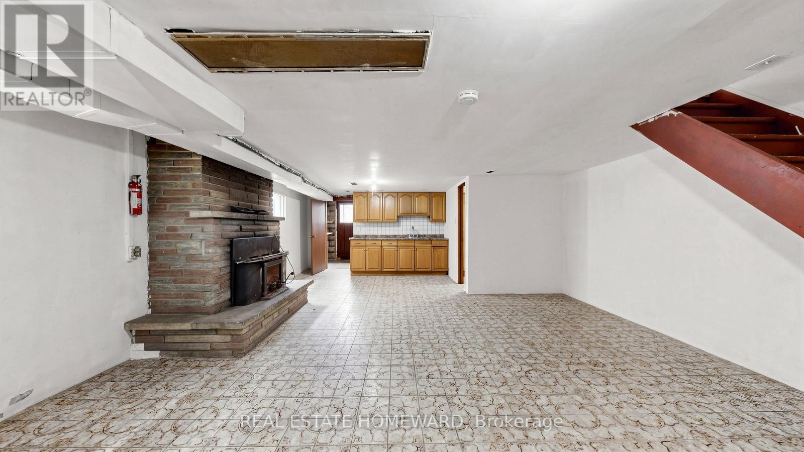 349 Monarch Park Avenue, Toronto, ON - Indoor Photo Showing Other Room With Fireplace
