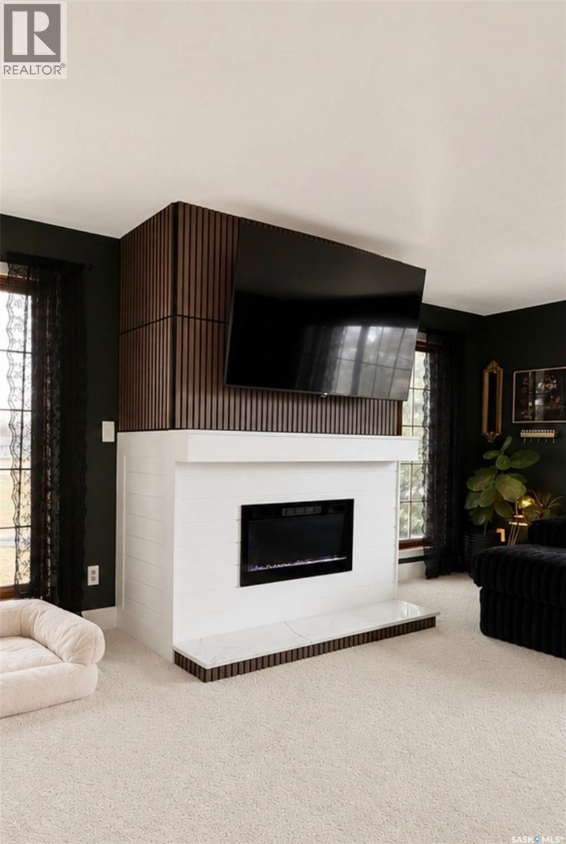 130 Rose Avenue, Porcupine Plain, SK - Indoor Photo Showing Living Room With Fireplace