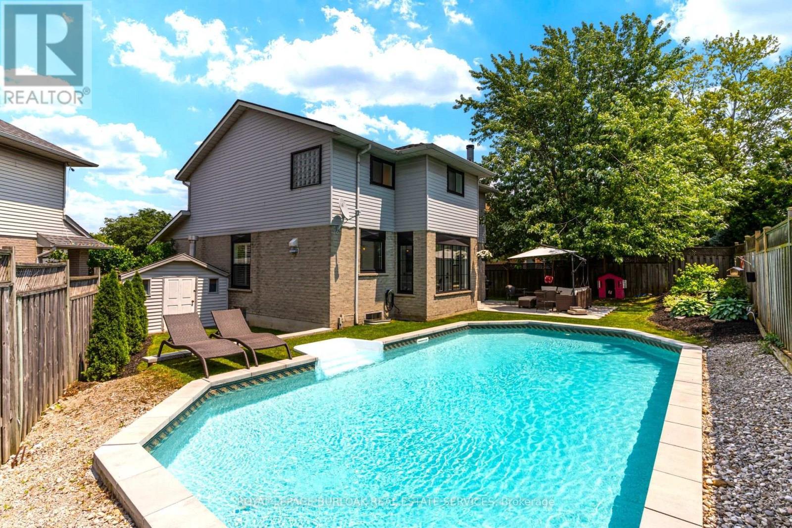 34 Amblecote Place, Hamilton, ON - Outdoor With In Ground Pool With Deck Patio Veranda With Backyard