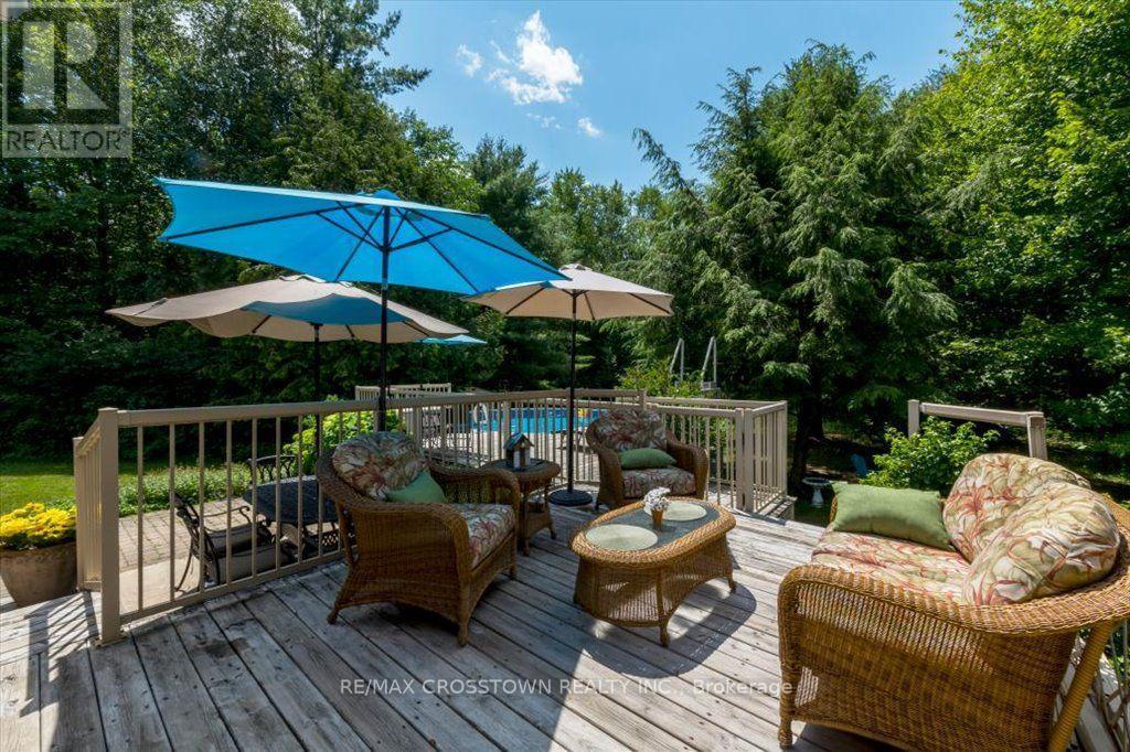 Rear deck - 5 Pine Hill Drive, Springwater, ON - Outdoor With Deck Patio Veranda