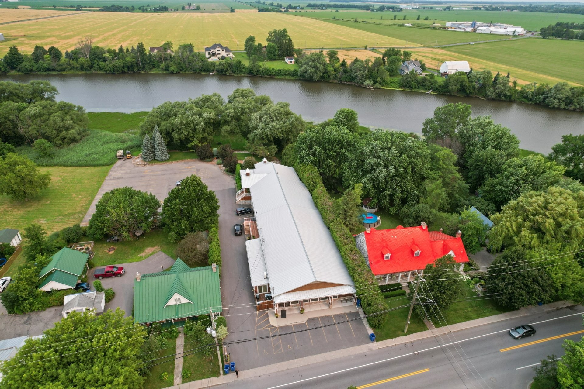 Photo aérienne - 1-158 Rue St-Joseph, Sainte-Martine, QC - Outdoor With Body Of Water With View