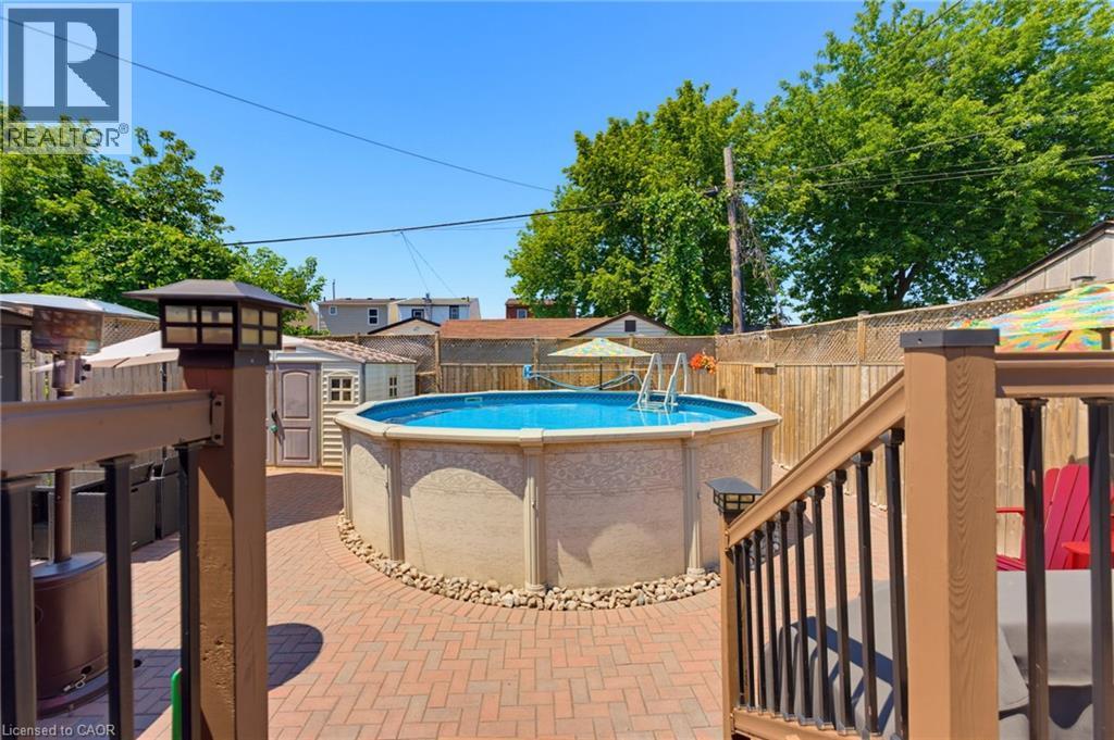 735 Dunn Avenue, Hamilton, ON - Outdoor With Above Ground Pool