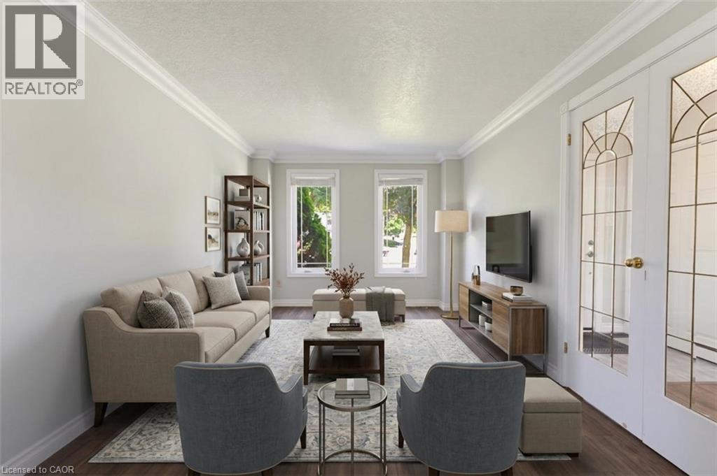 Virtually staged - 32 Stonehaven Place, Cambridge, ON - Indoor Photo Showing Living Room