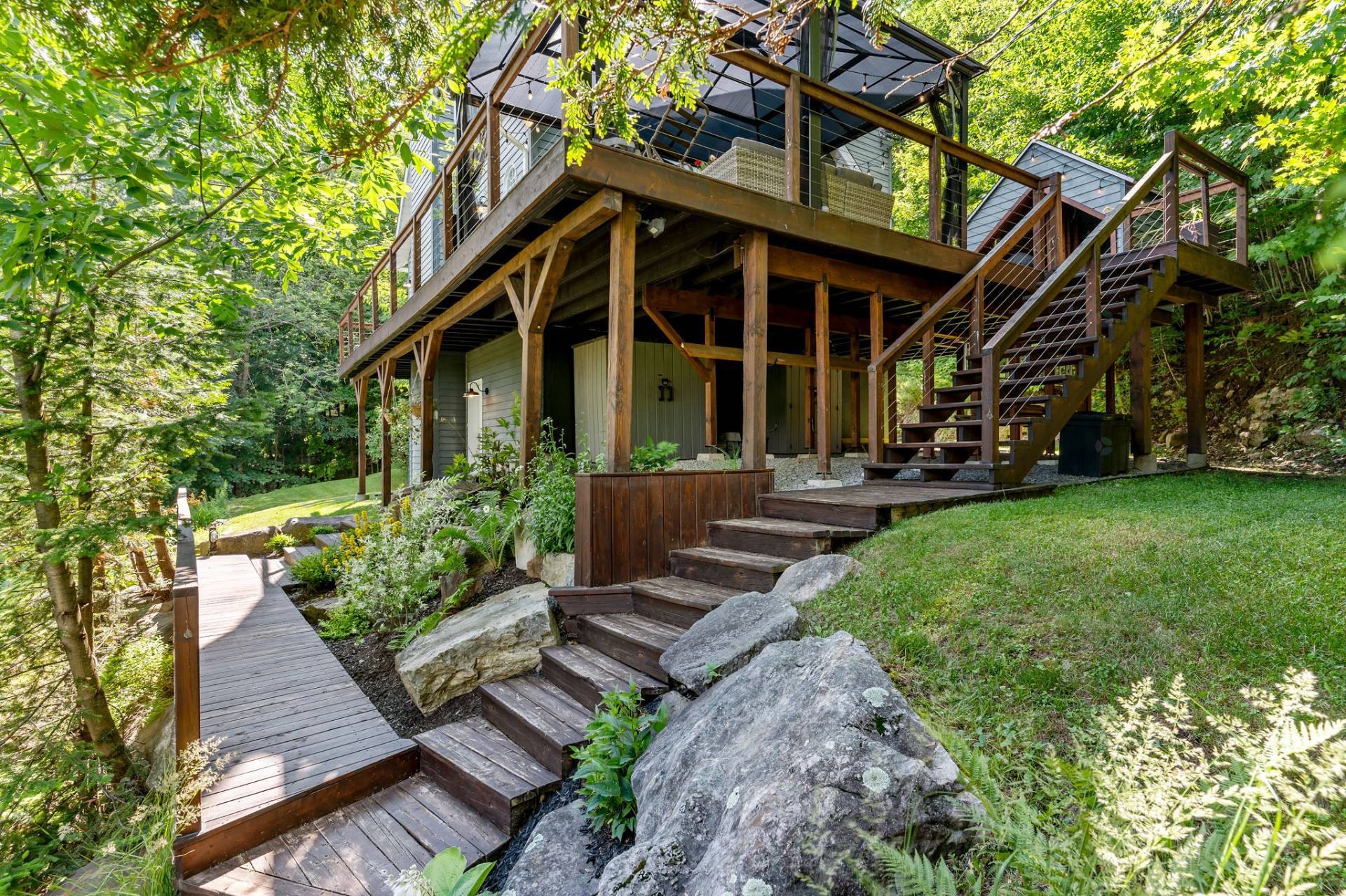 Extérieur - 3 Rue Susan, Morin-Heights, QC - Outdoor With Deck Patio Veranda