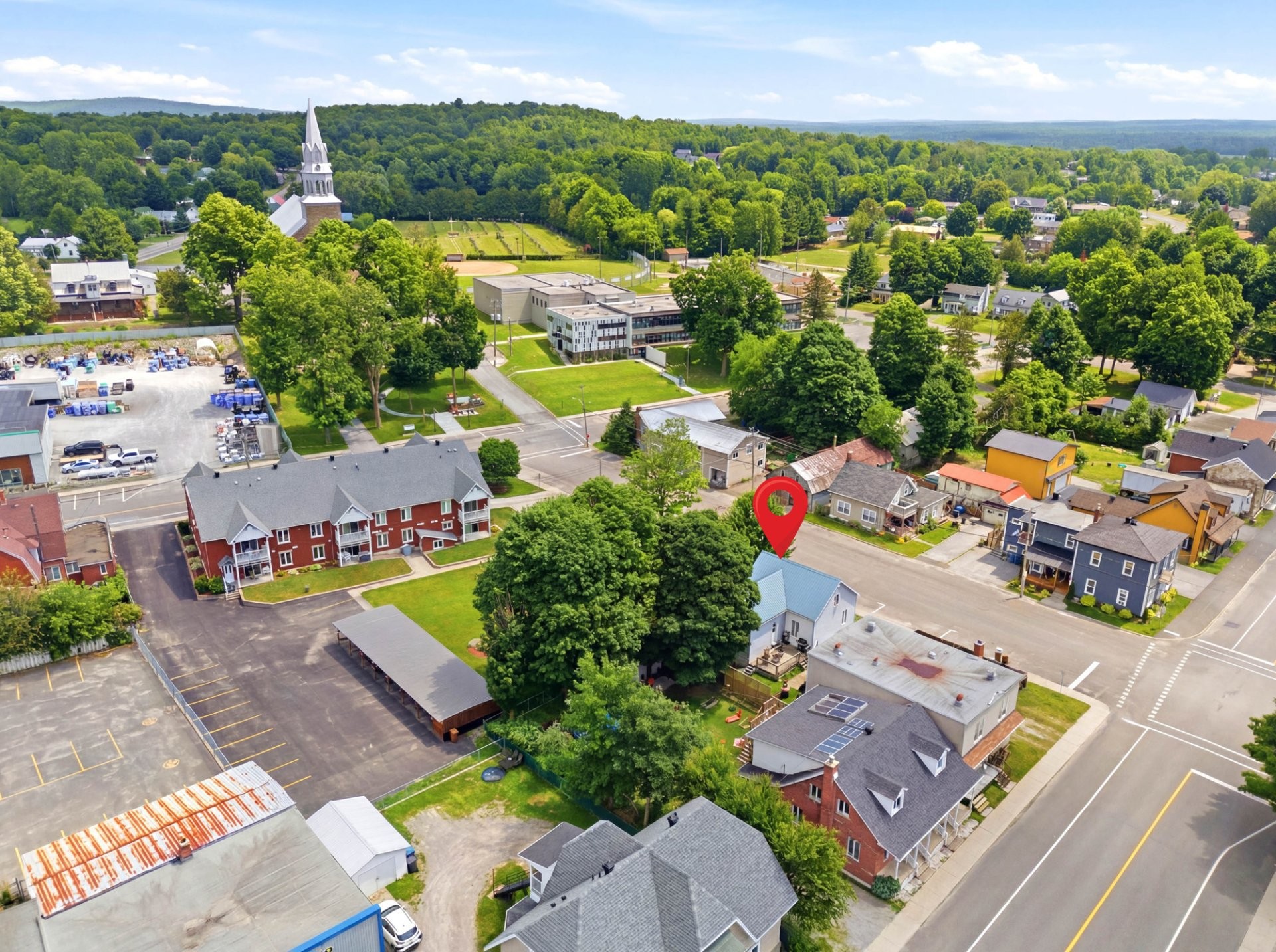 Aerial View - 247 Rue Versailles, Roxton Falls, QC - Outdoor With View