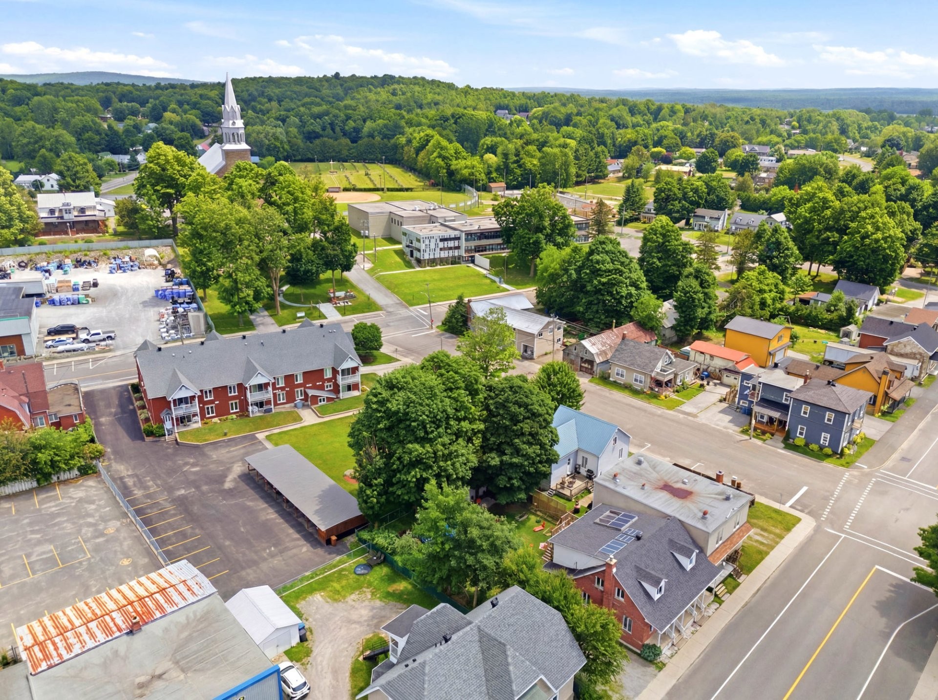 Aerial View - 247 Rue Versailles, Roxton Falls, QC - Outdoor With View