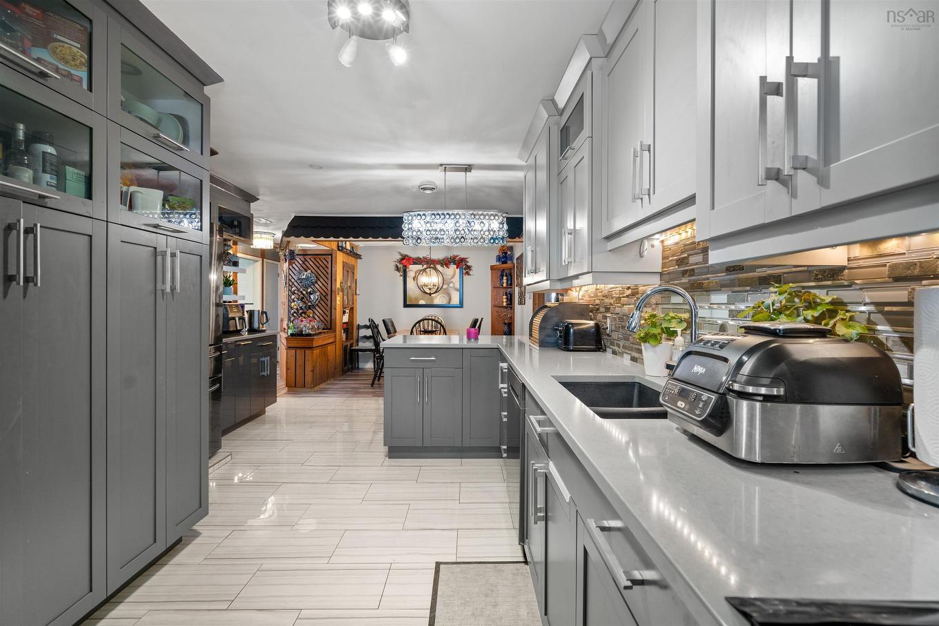 16 Rogers Avenue, Amherst, NS - Indoor Photo Showing Kitchen With Double Sink