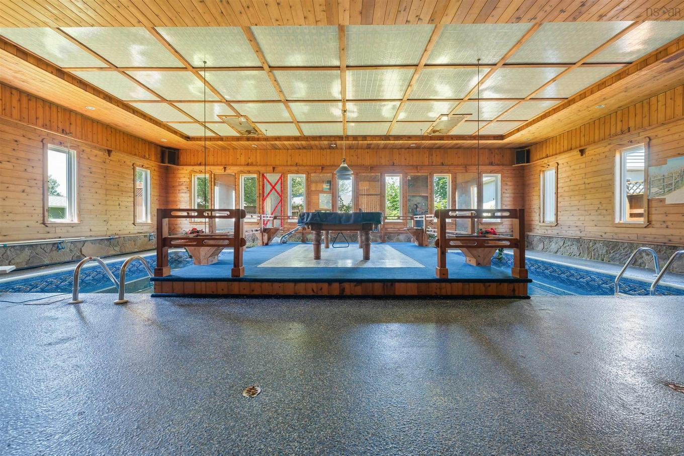 16 Rogers Avenue, Amherst, NS - Indoor Photo Showing Other Room With In Ground Pool