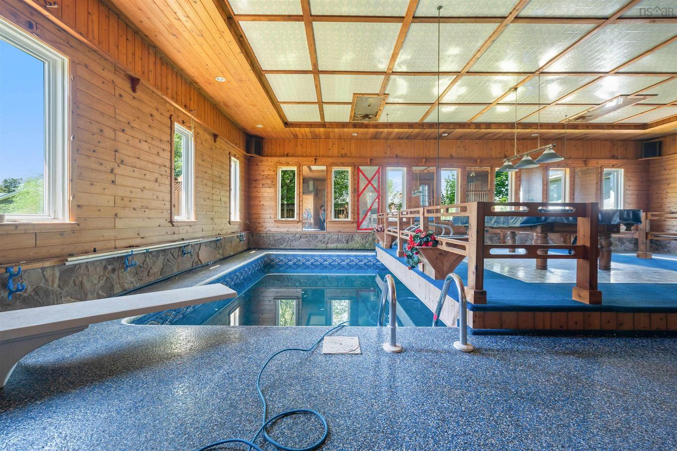 16 Rogers Avenue, Amherst, NS - Indoor Photo Showing Other Room With In Ground Pool