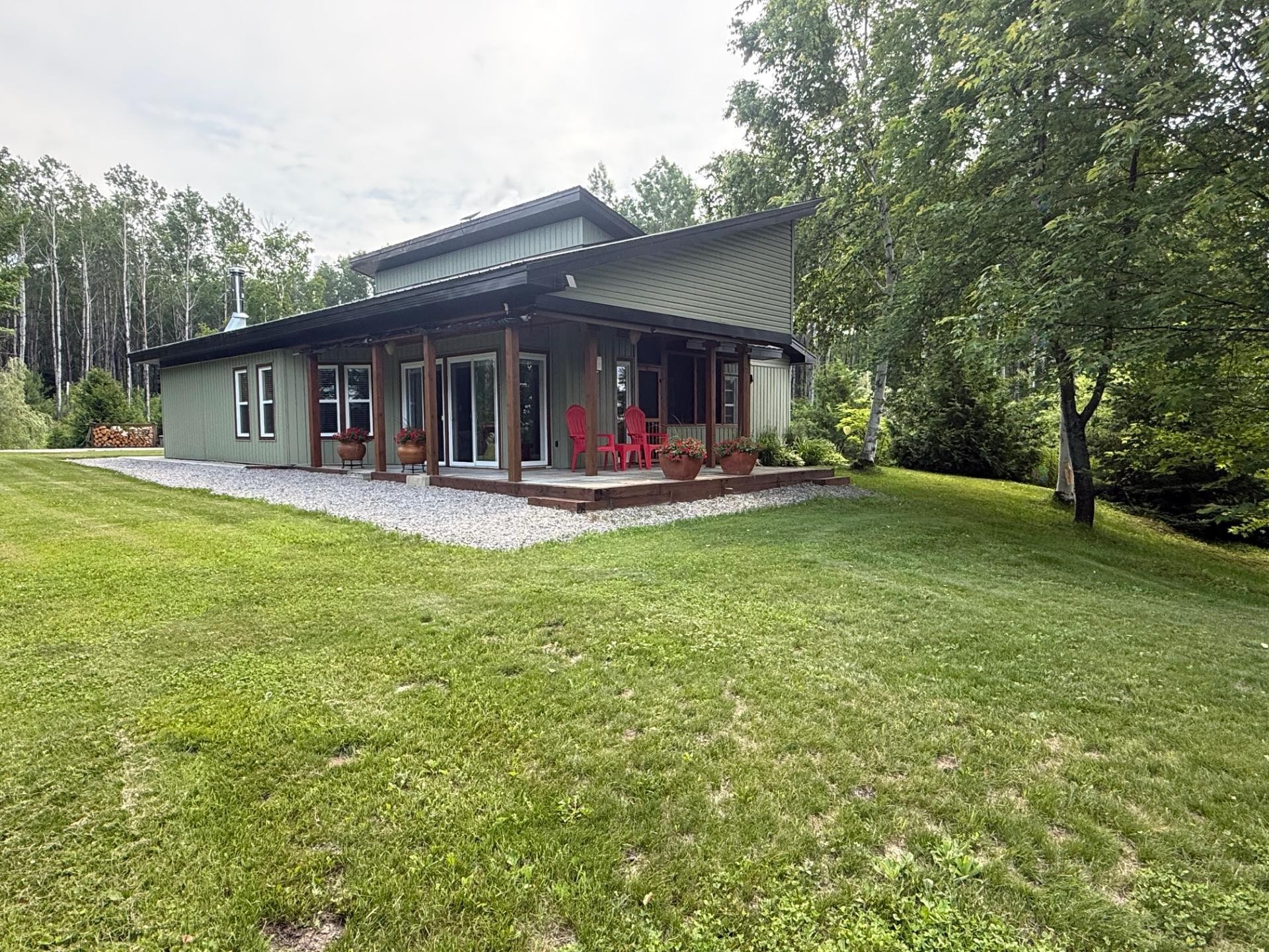 Front of Structure - 741 Ch. De Moffet-Latulipe, Moffet, QC - Outdoor With Deck Patio Veranda