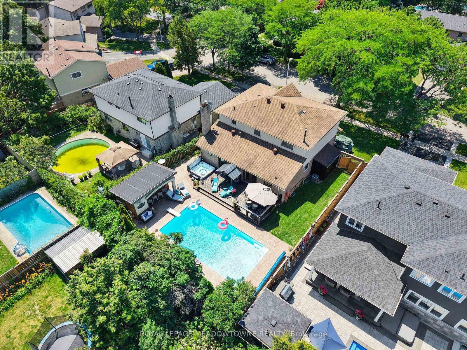 608 Moorelands Crescent, Milton, ON - Outdoor With In Ground Pool With View