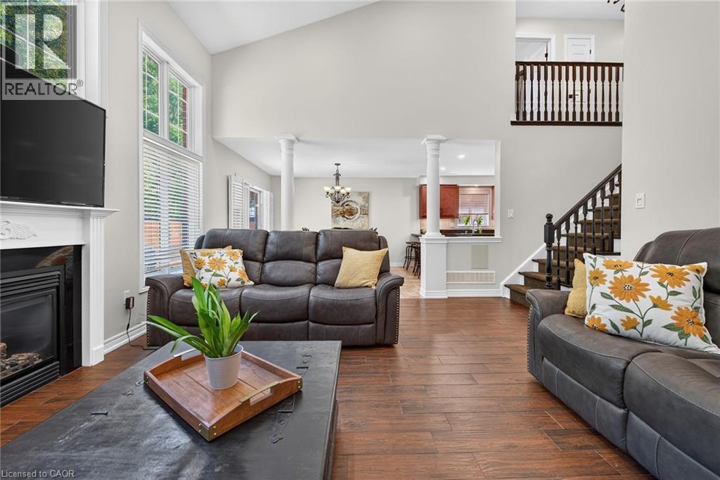 160 Wills Crescent, Binbrook, ON - Indoor Photo Showing Living Room With Fireplace