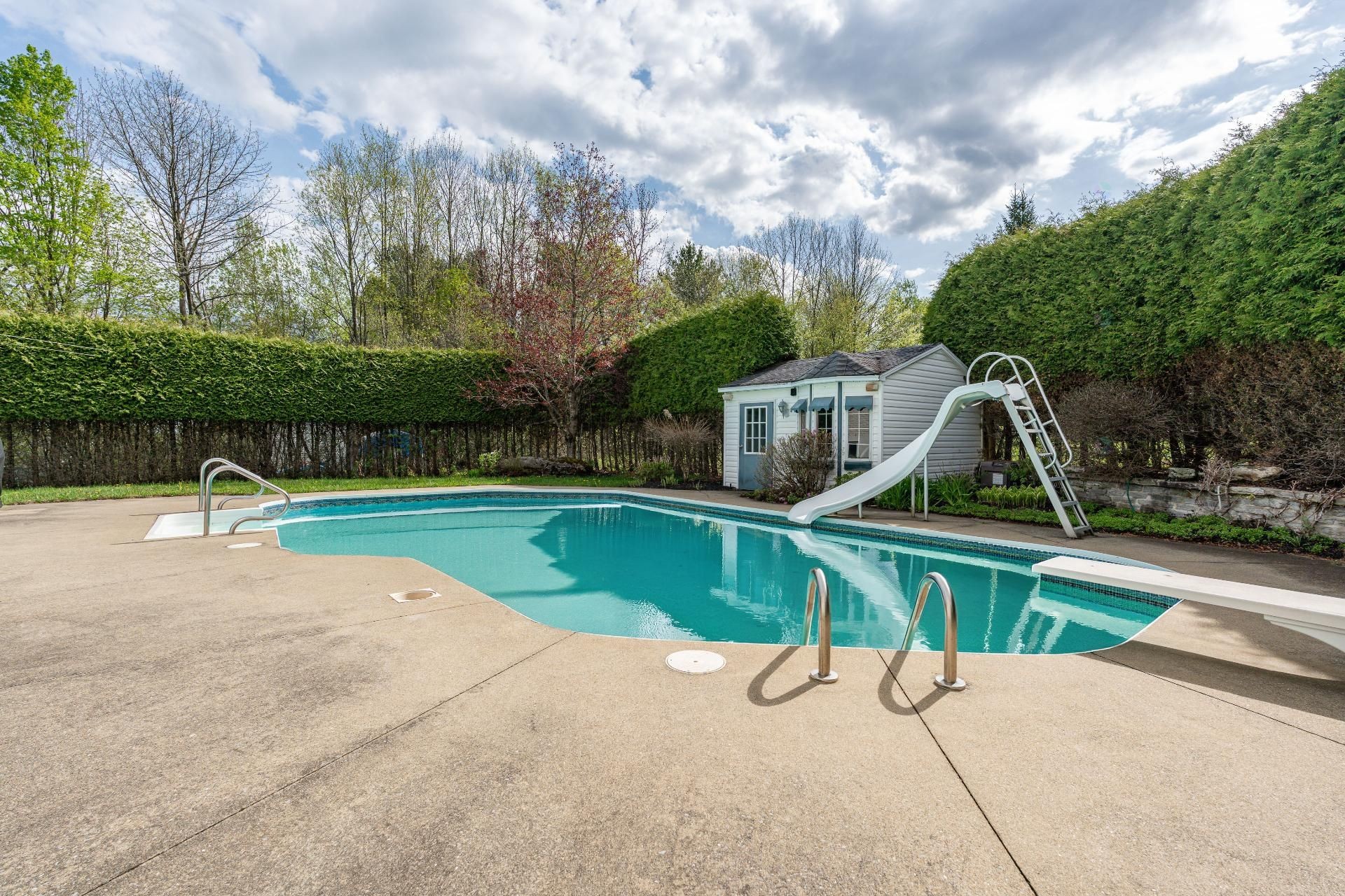Piscine - 4452 Rue Du Mont-Blanc, Ascot Corner, QC - Outdoor With In Ground Pool With Backyard