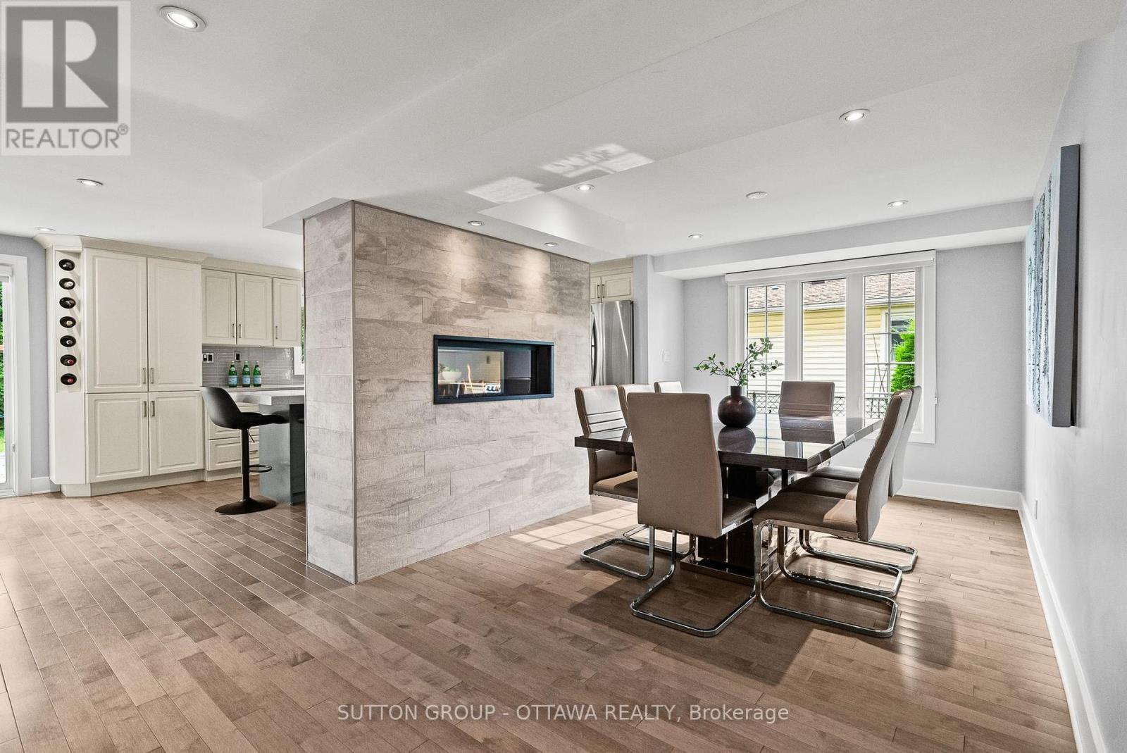 2450 Blackstone Crescent, Ottawa, ON - Indoor Photo Showing Dining Room With Fireplace