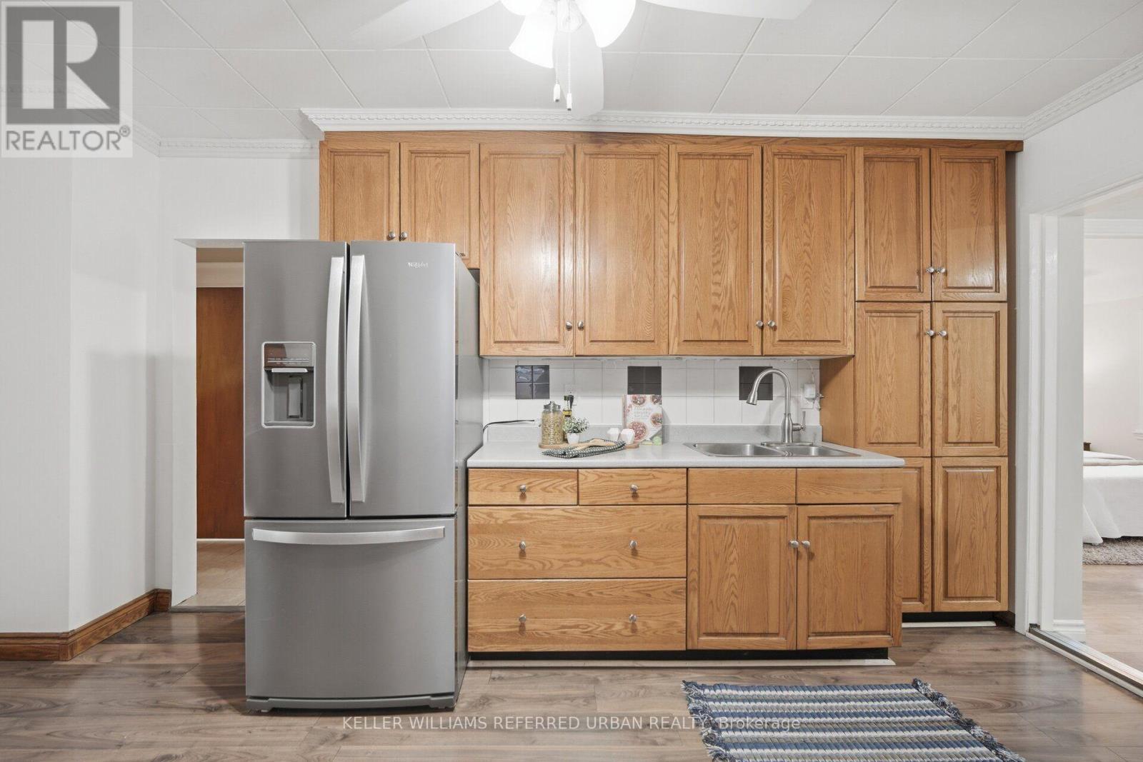 153 Mcintosh Street, Toronto, ON - Indoor Photo Showing Kitchen With Double Sink