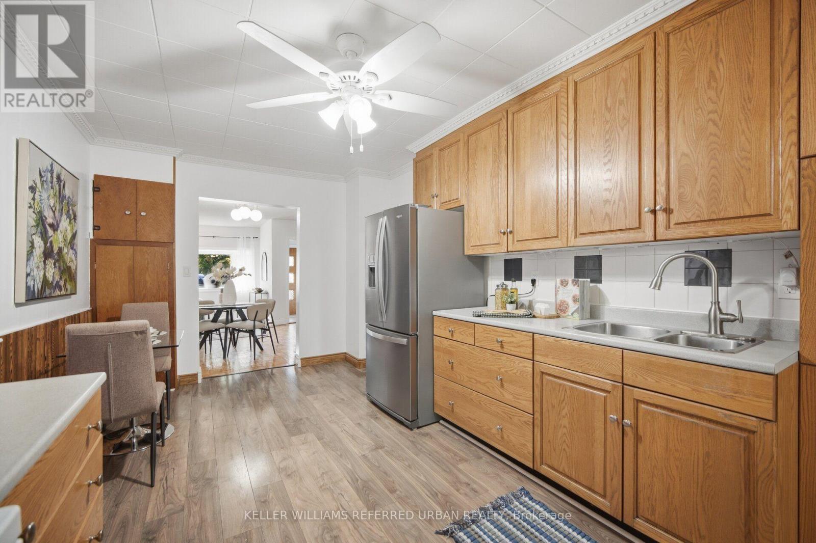 153 Mcintosh Street, Toronto, ON - Indoor Photo Showing Kitchen With Double Sink