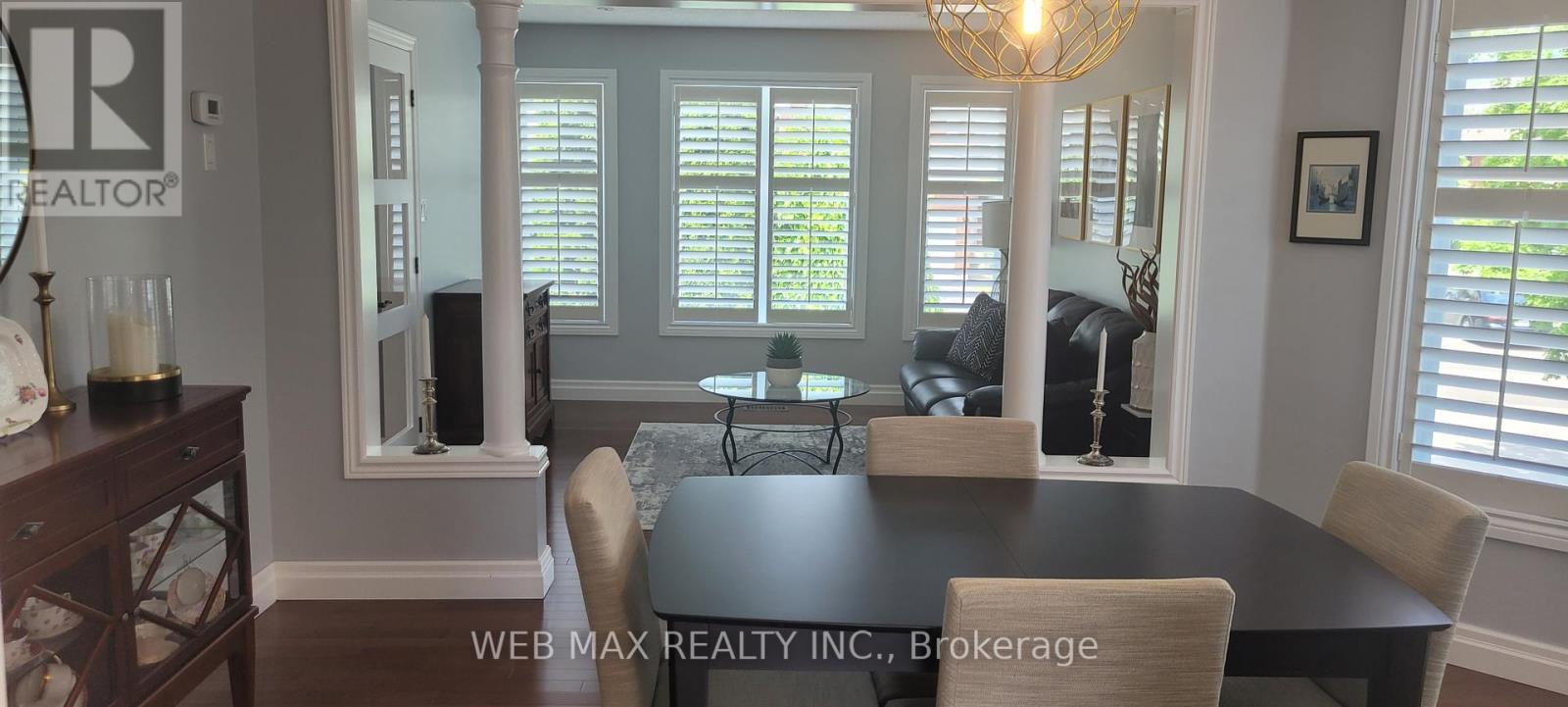 Living room combined with dining room hardwood fl - 22 Ashbury Crescent, Caledon, ON - Indoor Photo Showing Dining Room