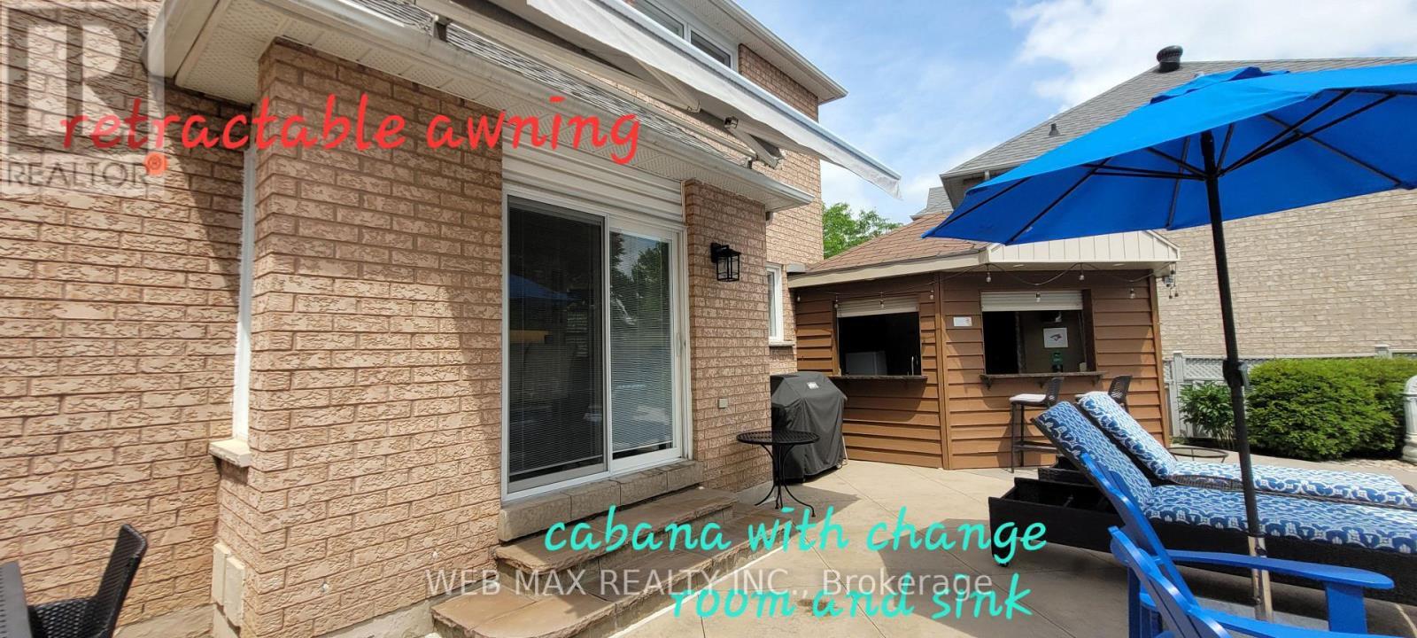 Cabana fully equipped with wet bar, change room - 22 Ashbury Crescent, Caledon, ON - Outdoor With Deck Patio Veranda