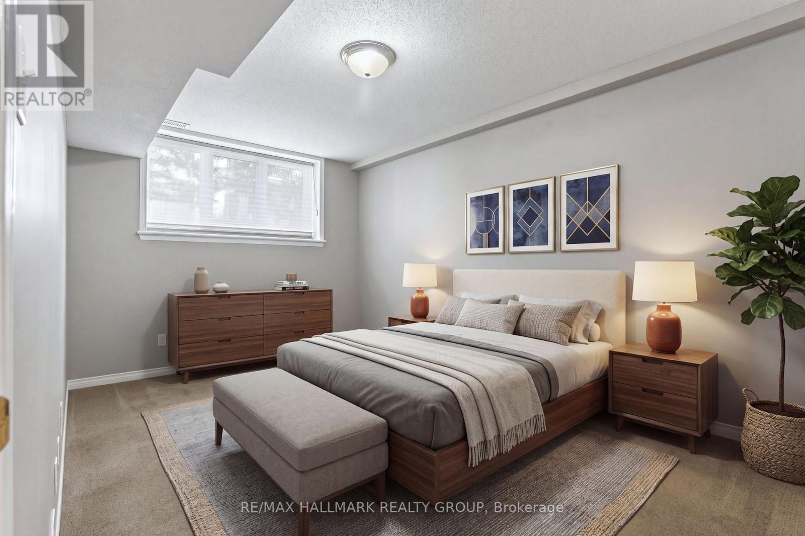 virtually staged - 62 Briston Private, Ottawa, ON - Indoor Photo Showing Bedroom