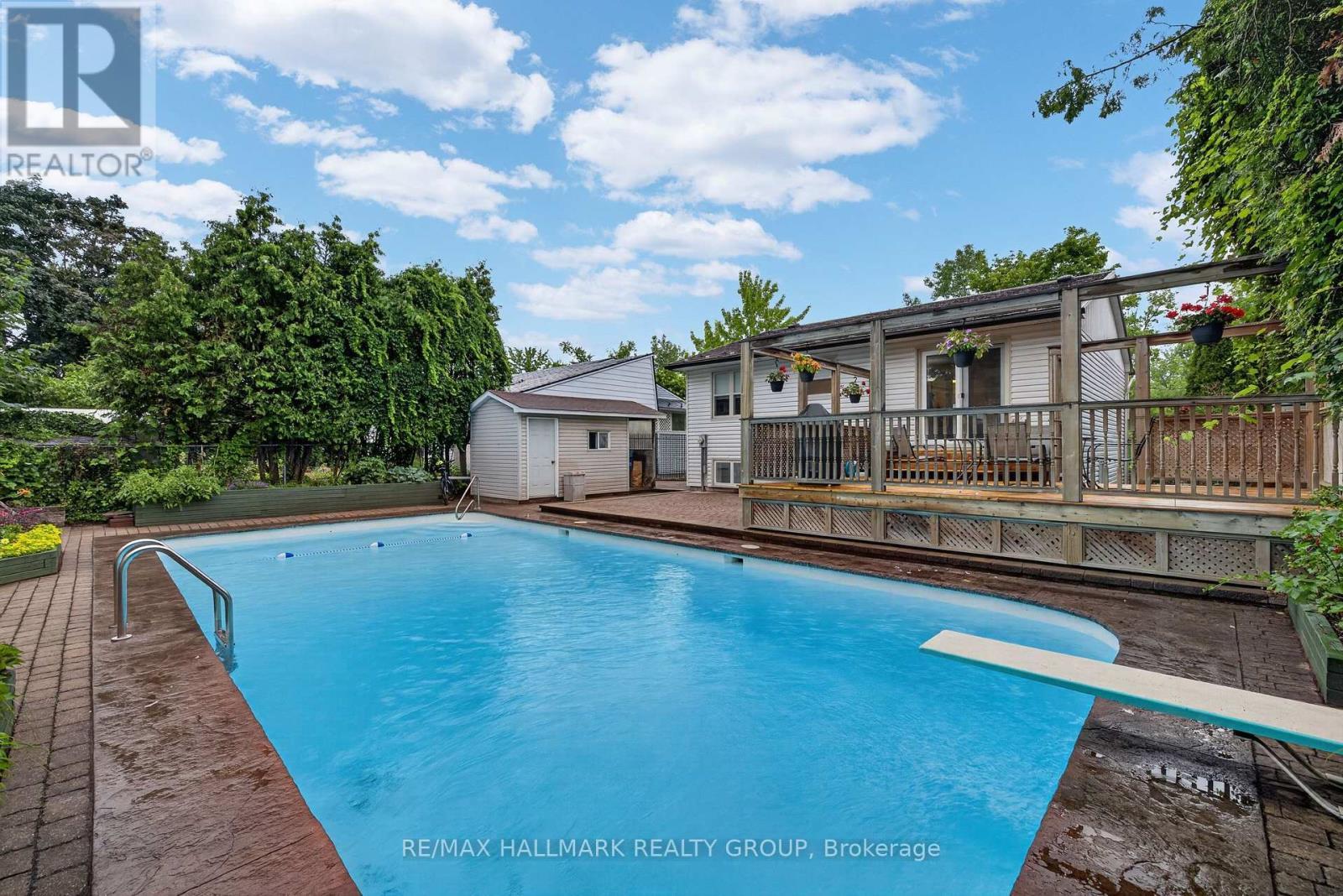 1100 Bathgate Drive, Ottawa, ON - Outdoor With In Ground Pool With Deck Patio Veranda