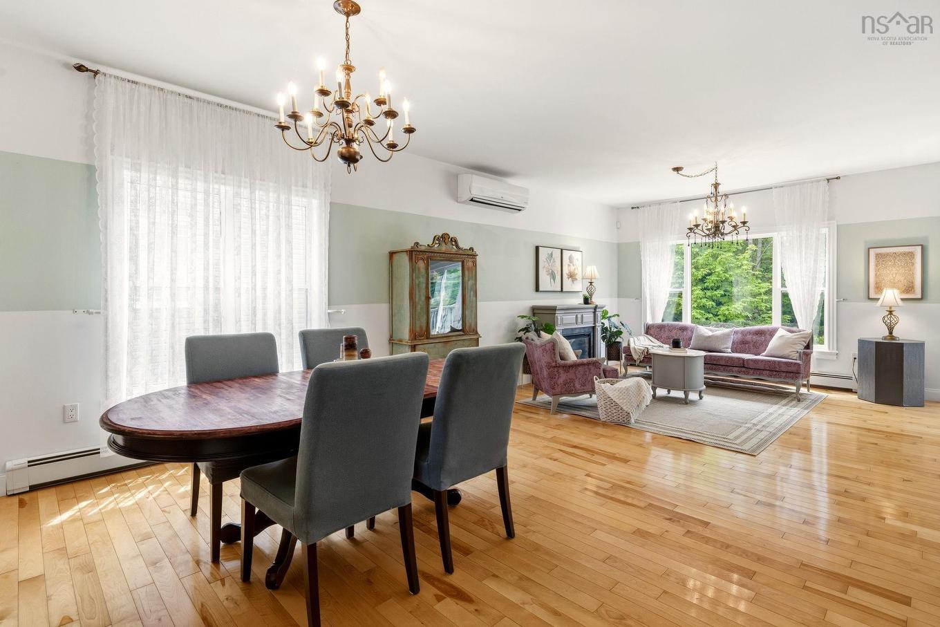 68 Walter Havill Drive, Halifax, NS - Indoor Photo Showing Dining Room With Fireplace