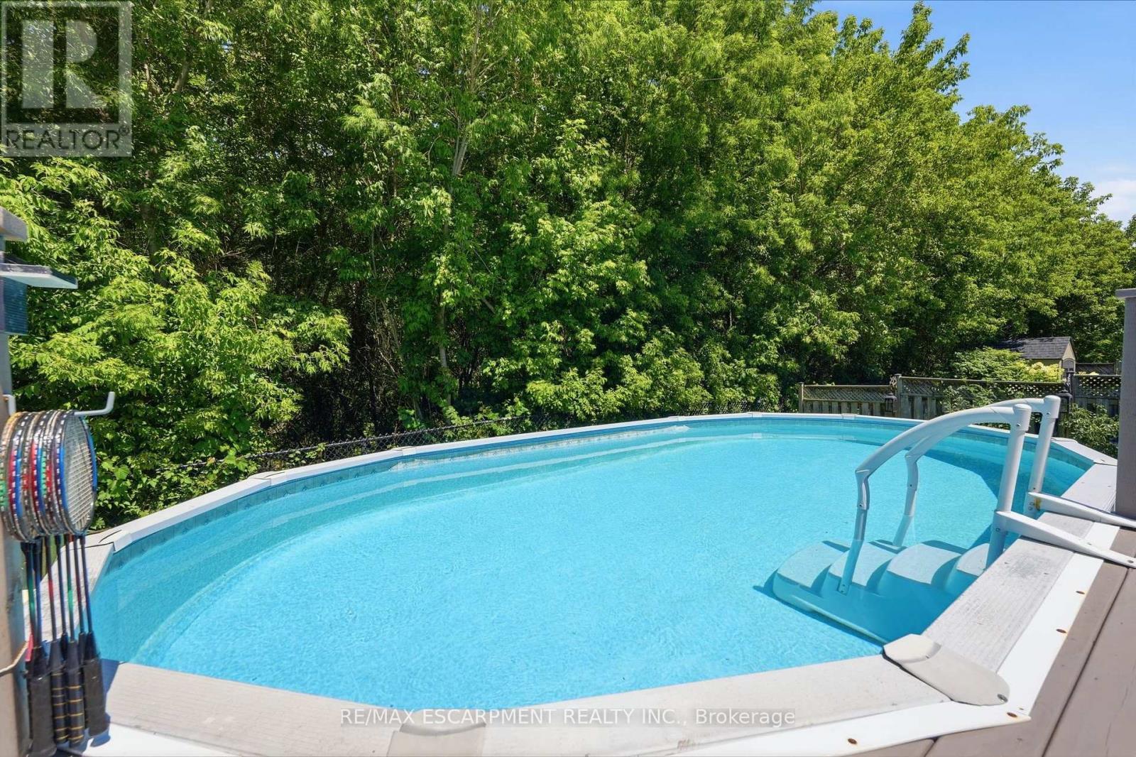 40 Maich Crescent, Brantford, ON - Outdoor With Above Ground Pool With Backyard