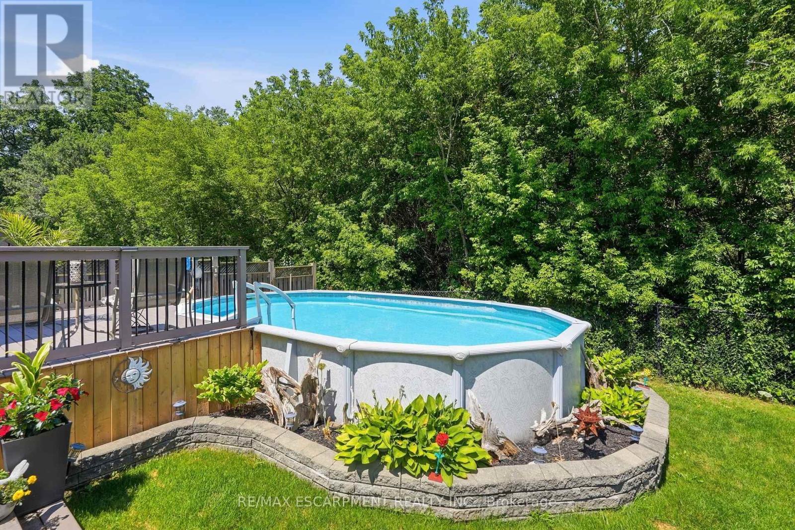 40 Maich Crescent, Brantford, ON - Outdoor With Above Ground Pool