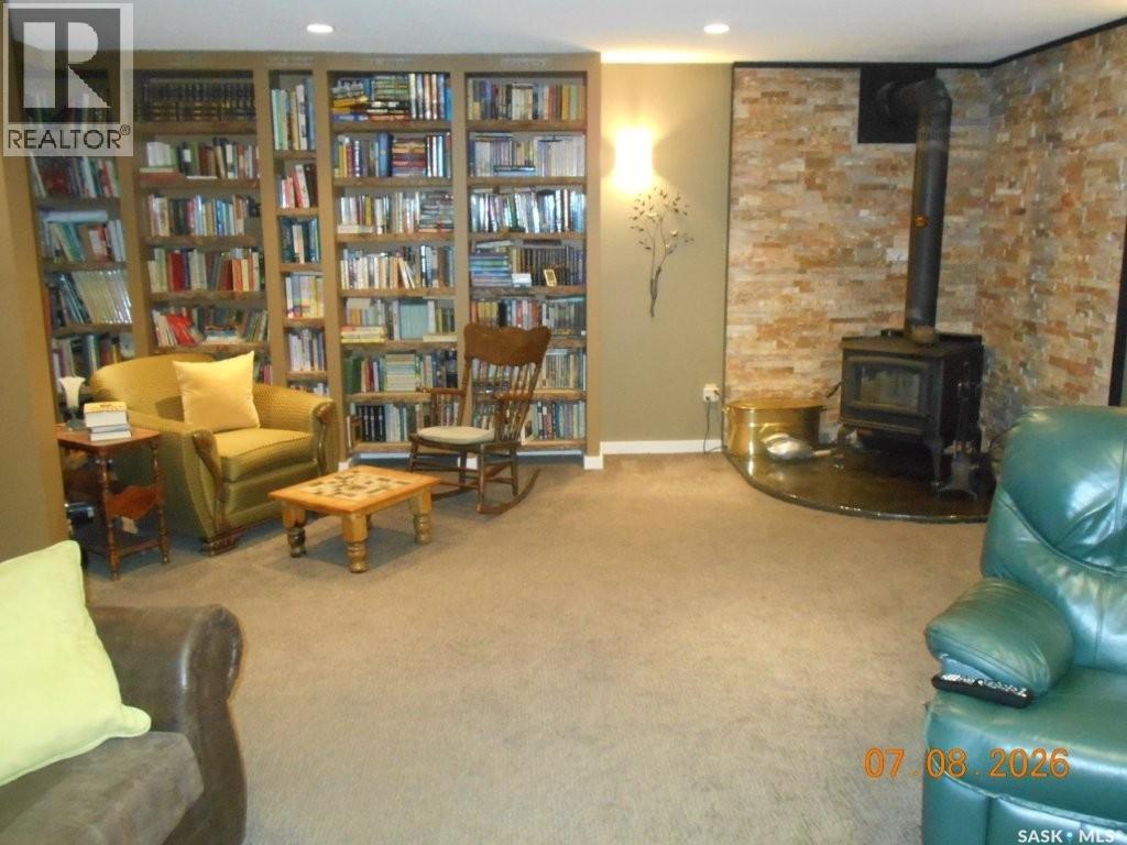 Konechny Acreage, Corman Park Rm No. 344, SK - Indoor With Fireplace