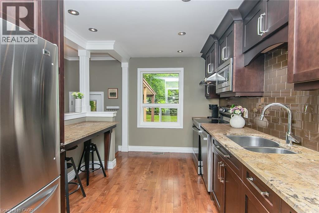 210 Dawson Street, Waterloo, ON - Indoor Photo Showing Kitchen With Double Sink