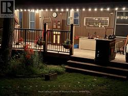 side deck at night -
