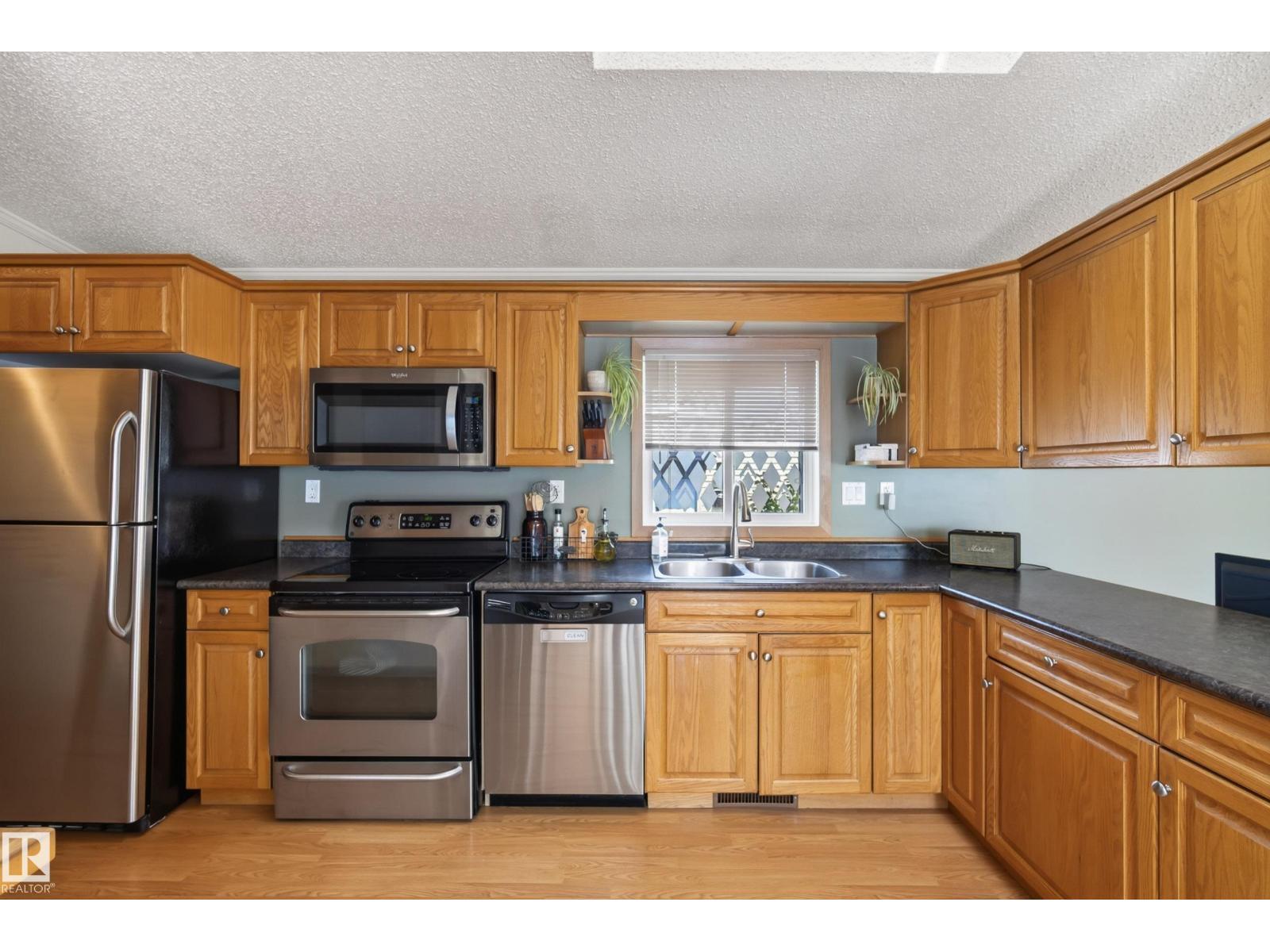 547 Evergreen Park Nw, Edmonton, AB - Indoor Photo Showing Kitchen With Double Sink
