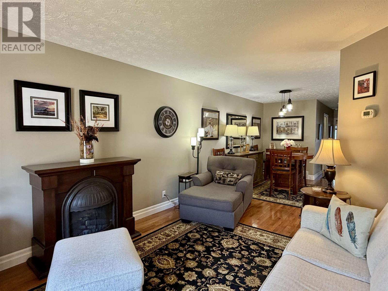 30 Colwill Dr, Elliot Lake, ON - Indoor Photo Showing Living Room With Fireplace