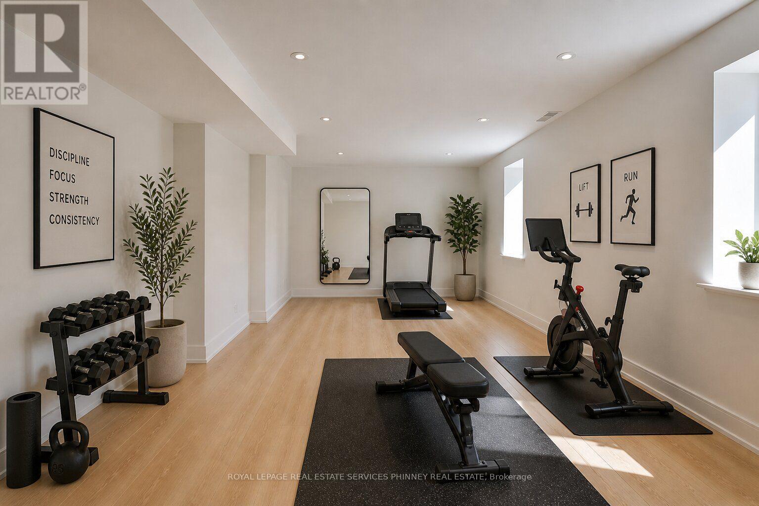 1340 Contour Drive, Mississauga, ON - Indoor Photo Showing Gym Room