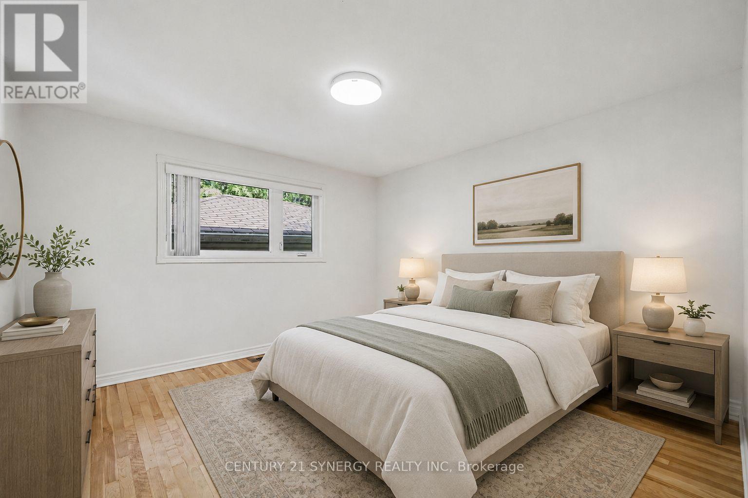 Primary Bedroom - Virtually Staged - 1225 Major Street, Ottawa, ON - Indoor Photo Showing Bedroom