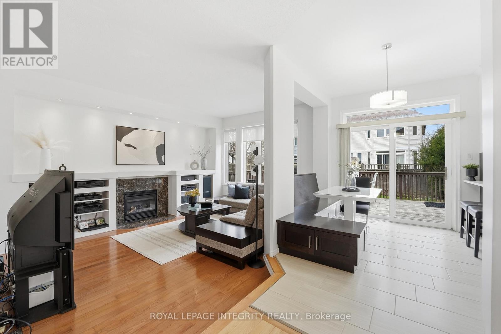 46 Catterick Crescent, Ottawa, ON - Indoor With Fireplace