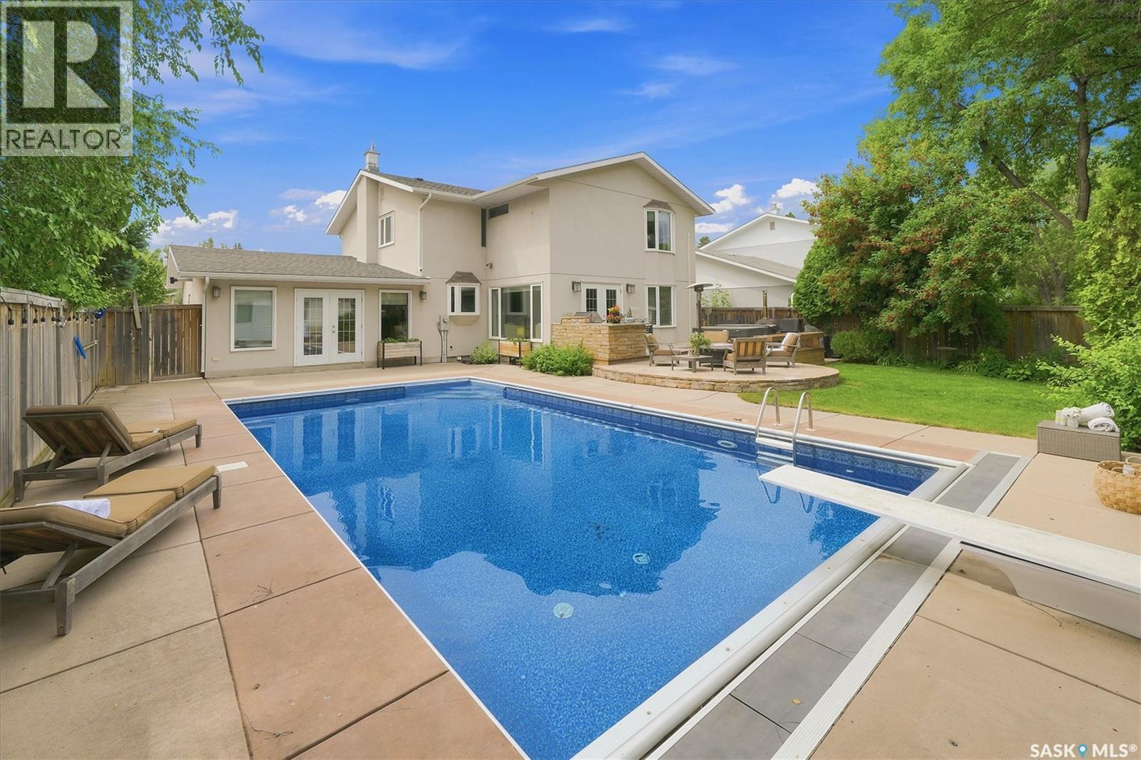 3834 Balfour Place, Saskatoon, SK - Outdoor With In Ground Pool With Backyard