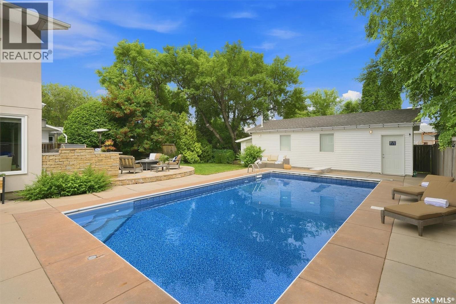 3834 Balfour Place, Saskatoon, SK - Outdoor With In Ground Pool With Backyard
