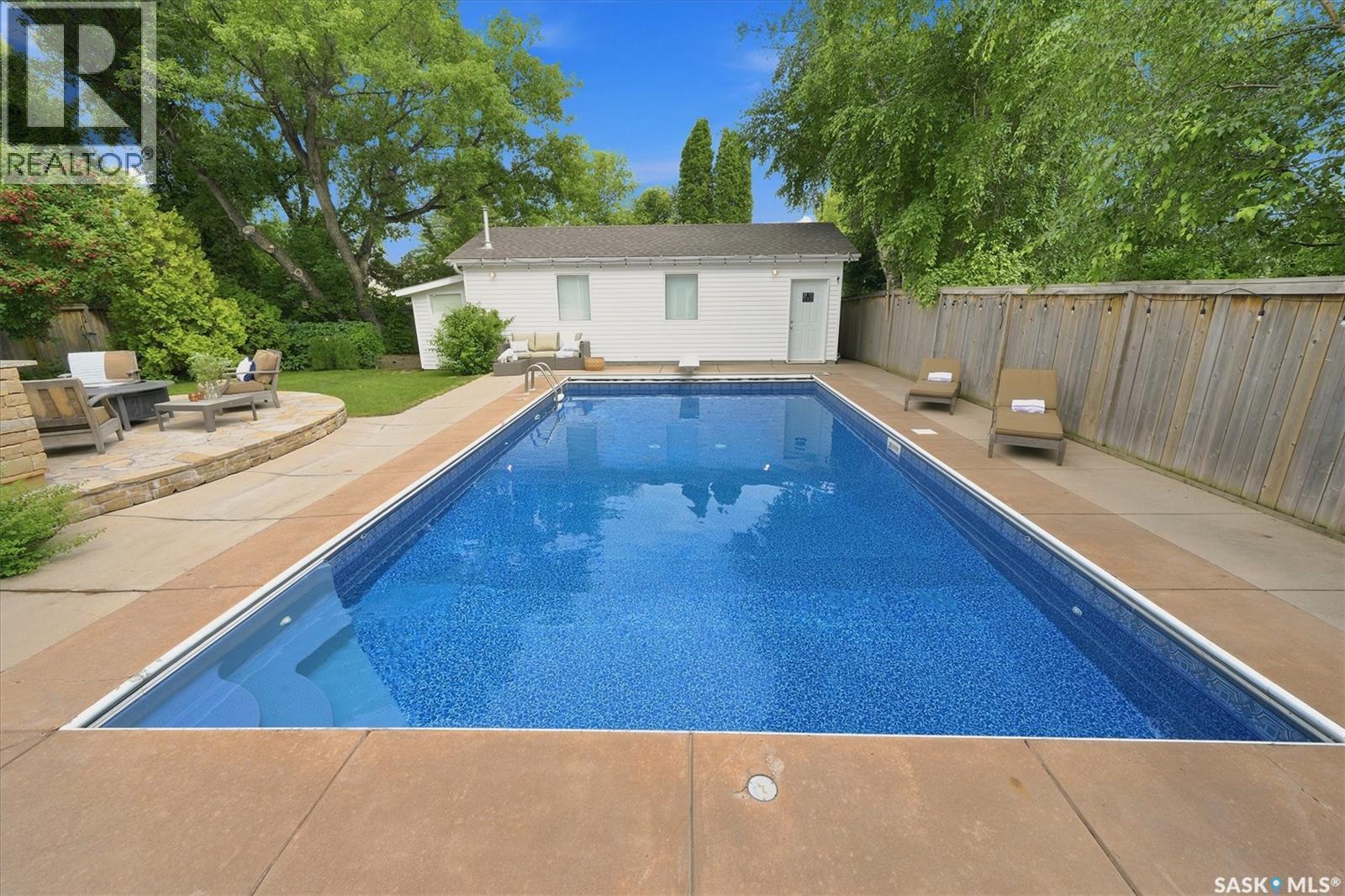 3834 Balfour Place, Saskatoon, SK - Outdoor With In Ground Pool With Backyard