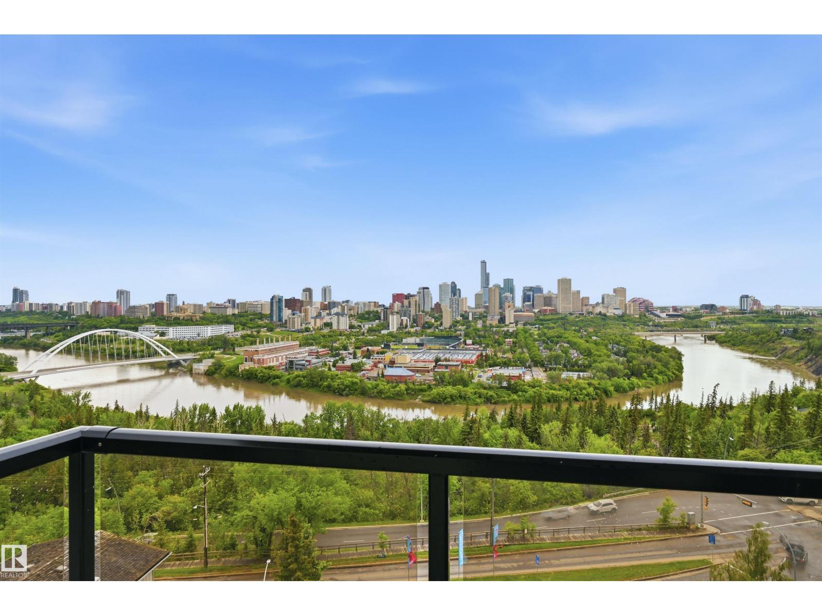 #1101 10149 Saskatchewan Dr Nw, Edmonton, AB - Outdoor With Balcony With View