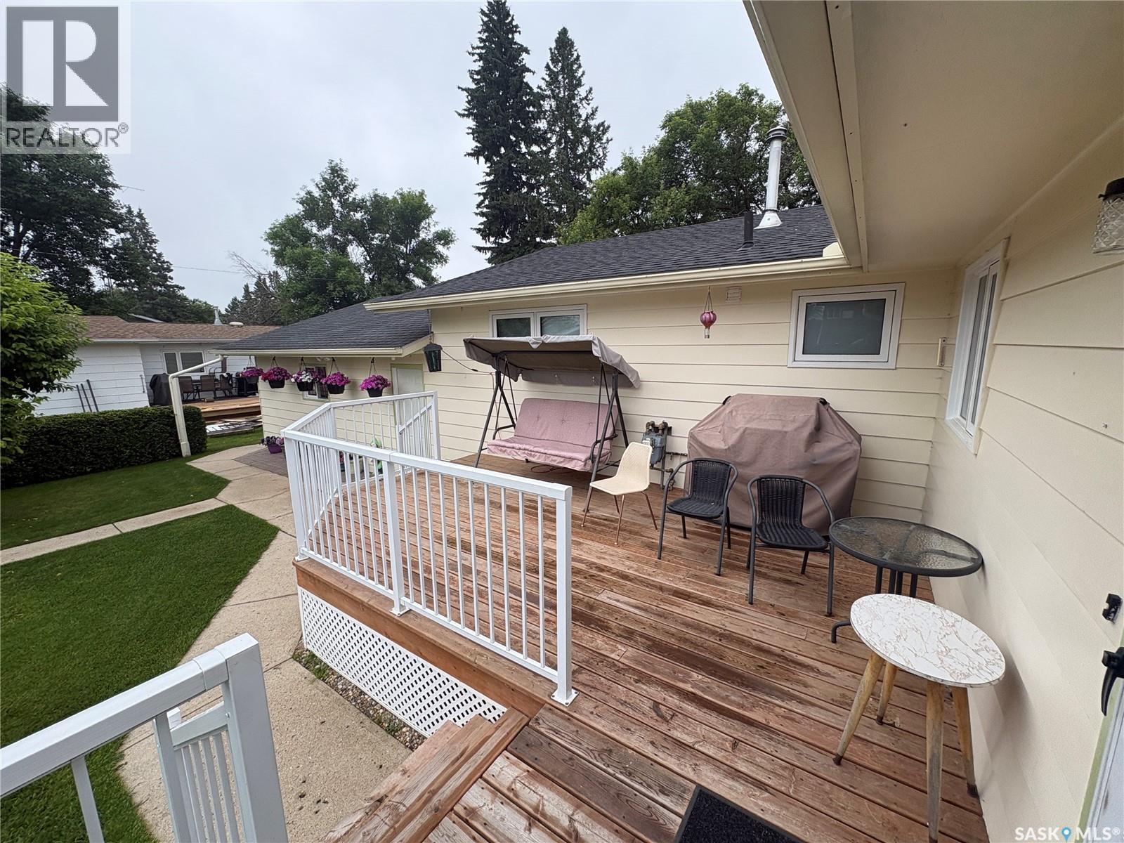 206 March Avenue E, Langenburg, SK - Outdoor With Deck Patio Veranda With Exterior