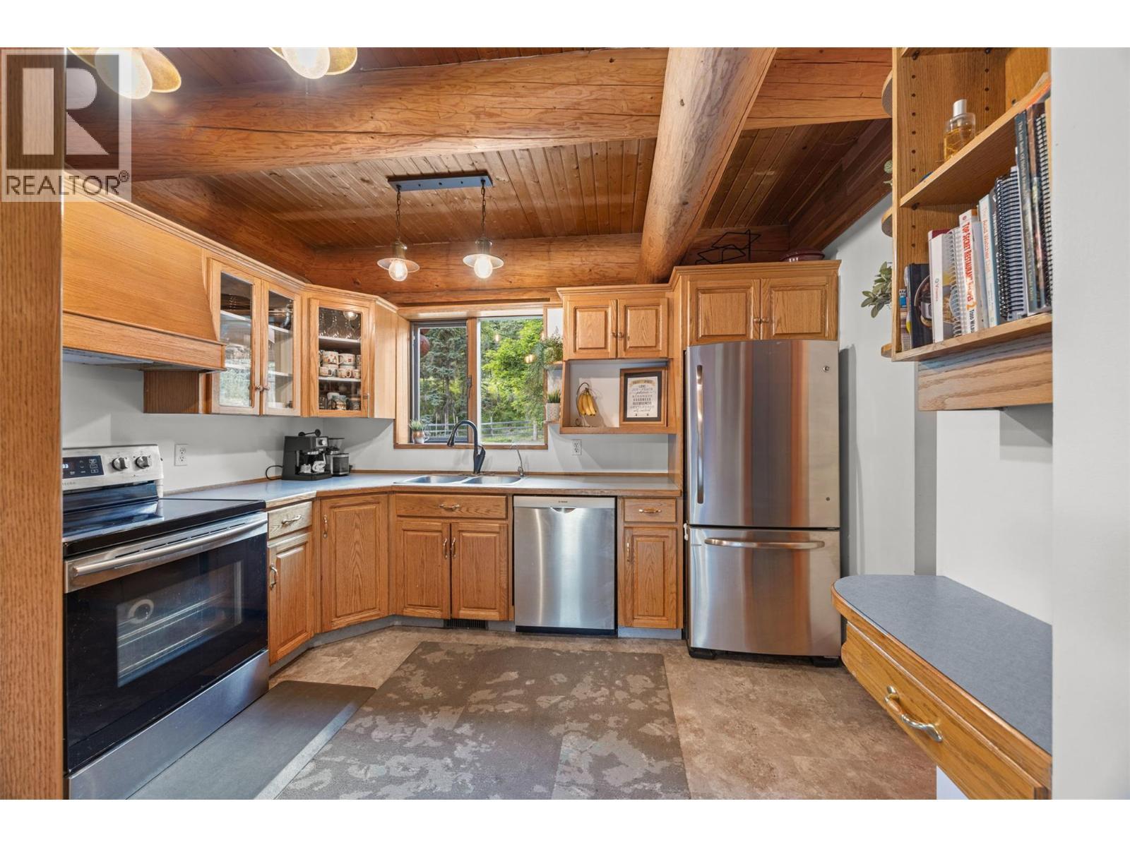 10737 Highway 33 E, Kelowna, BC - Indoor Photo Showing Kitchen With Stainless Steel Kitchen With Double Sink