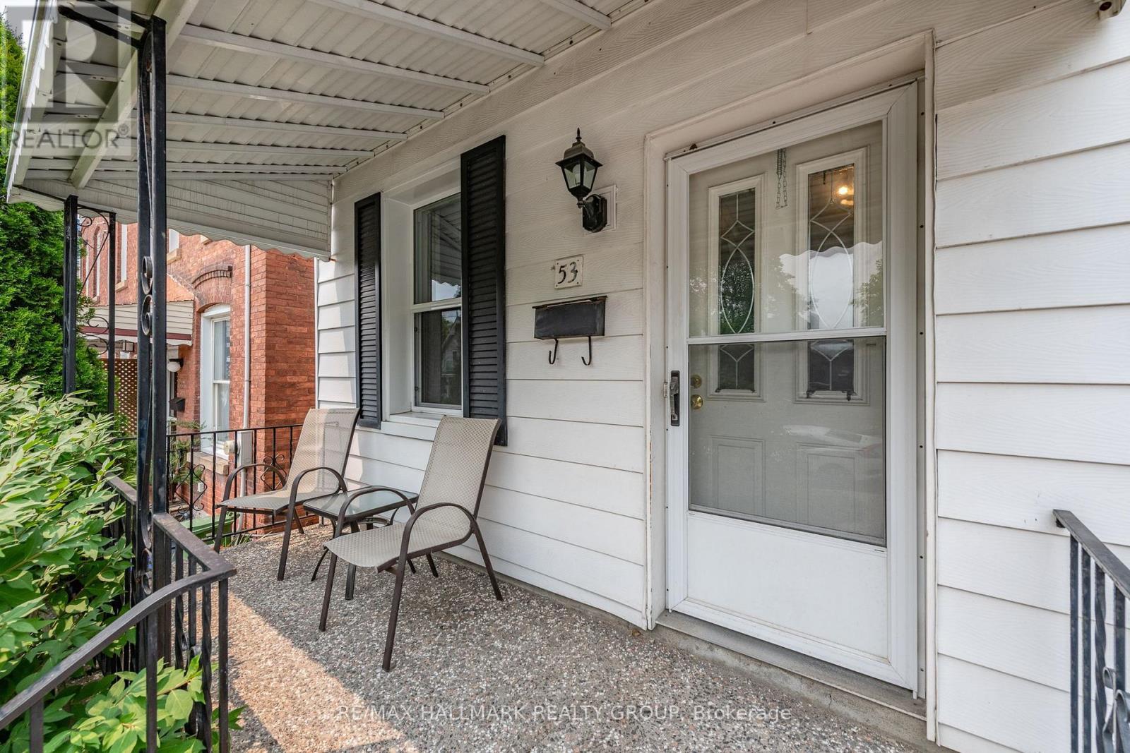 Front porch with original iron railing - 53 Louisa Street, Ottawa, ON - Outdoor With Deck Patio Veranda With Exterior