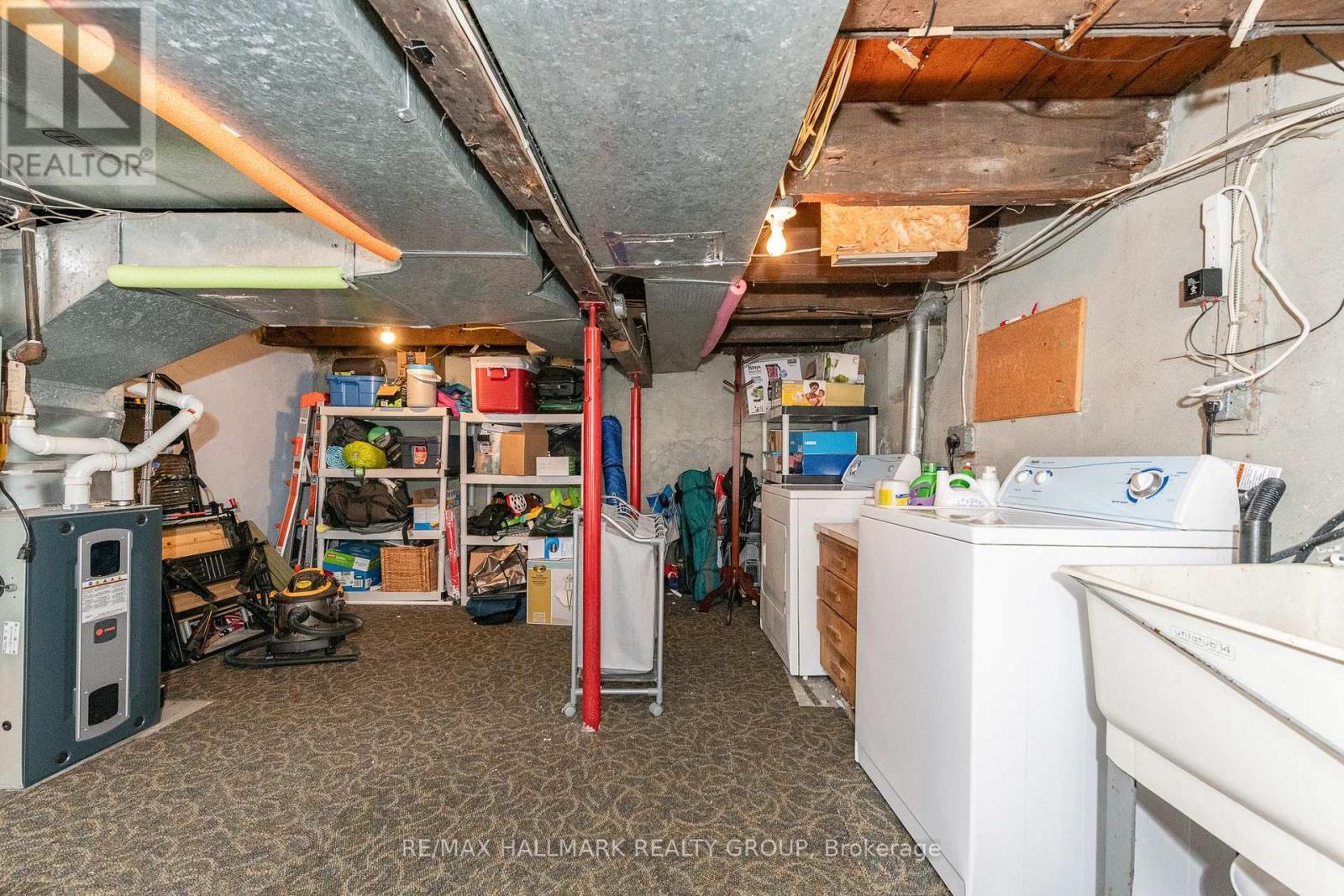 Basement; Laundry & Storage - 53 Louisa Street, Ottawa, ON - Indoor Photo Showing Laundry Room