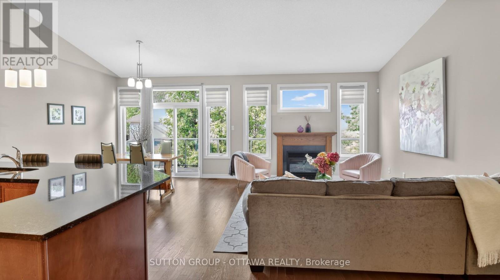 104 Passageway Private, Ottawa, ON - Indoor Photo Showing Living Room With Fireplace