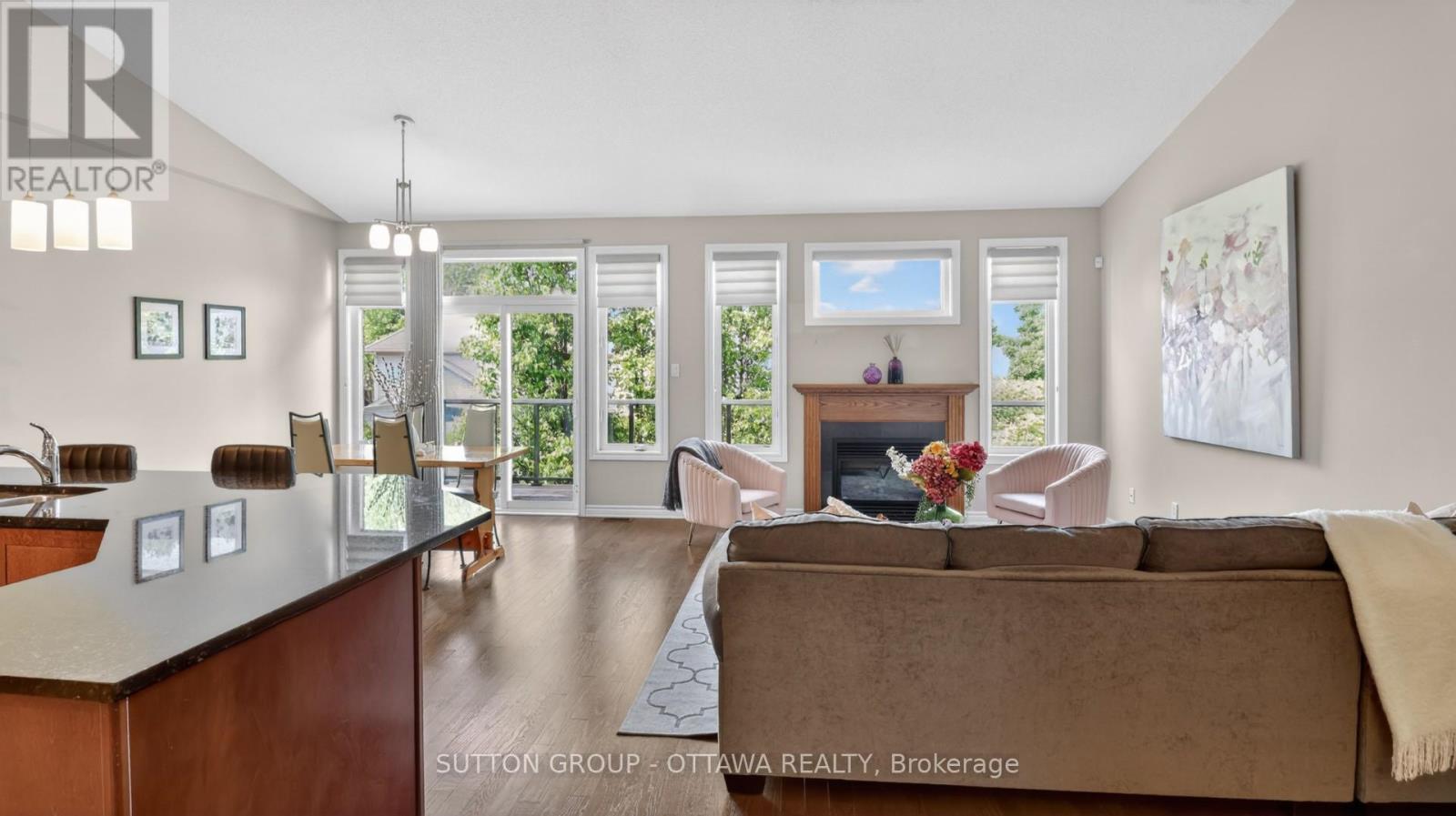 104 Passageway Private, Ottawa, ON - Indoor Photo Showing Living Room With Fireplace
