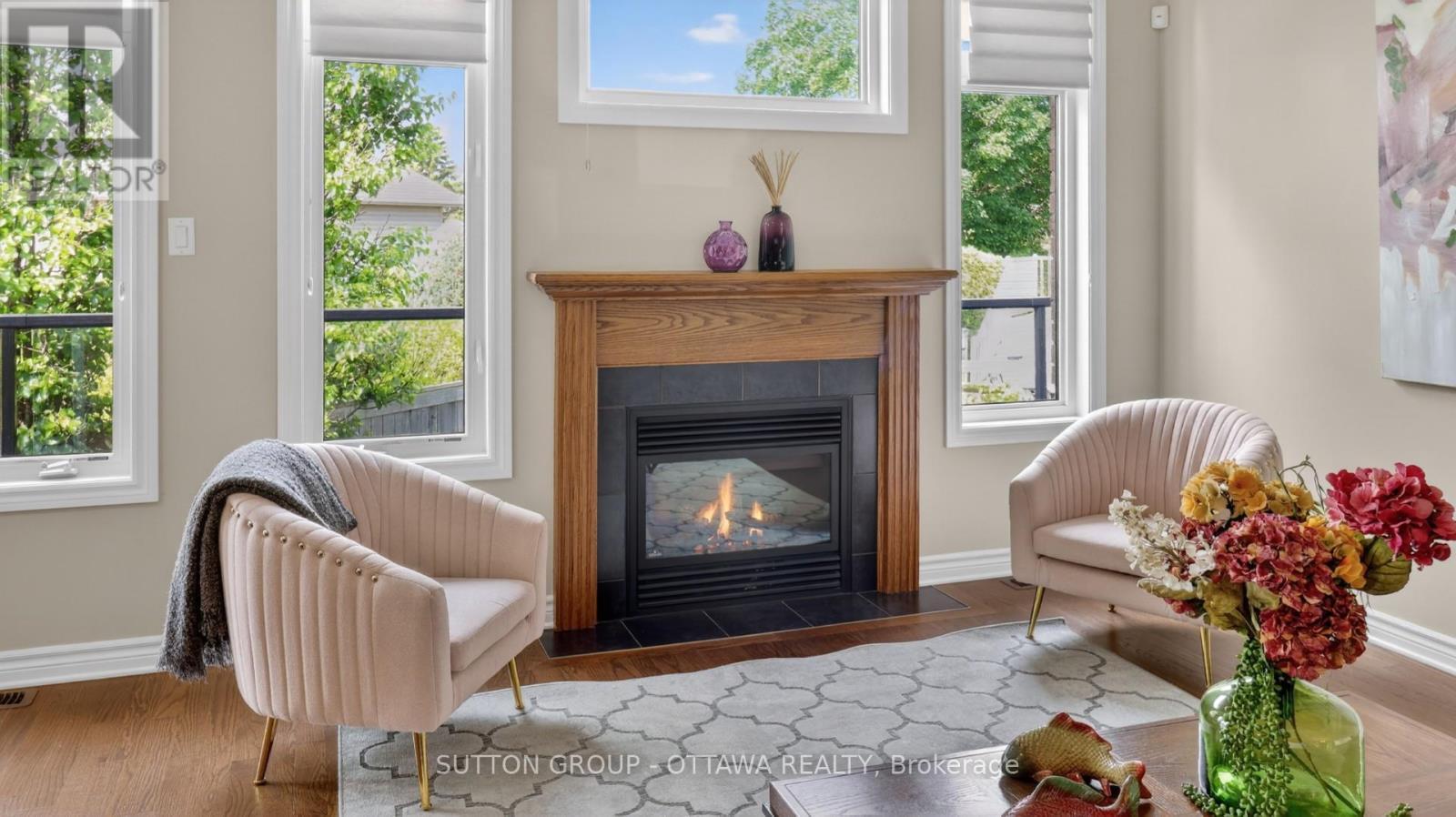 104 Passageway Private, Ottawa, ON - Indoor Photo Showing Living Room With Fireplace