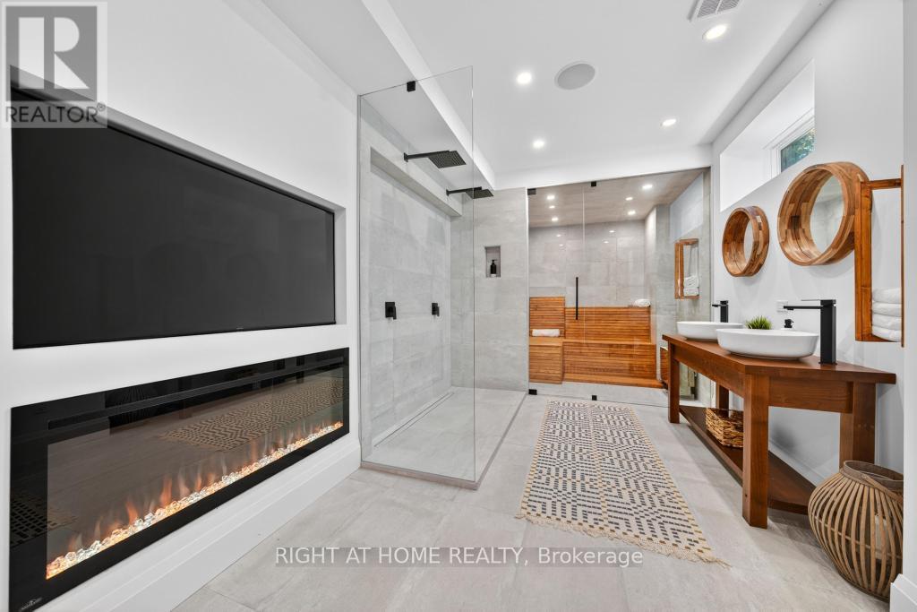 64 Ravina Crescent, Hamilton, ON - Indoor Photo Showing Other Room With Fireplace